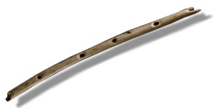Vulture bone flute from Hohle Fels